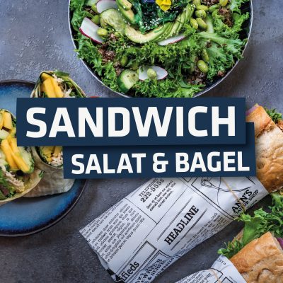 Sandwich, Salat & Bagel